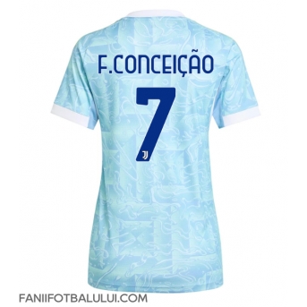 Juventus Francisco Conceicao #7 Tricou Fotbal Replică 2025-26 Femei Deplasare